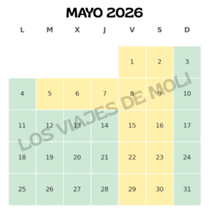 Días más baratos Disneyland Paris mayo 2026 – guía mensual visual